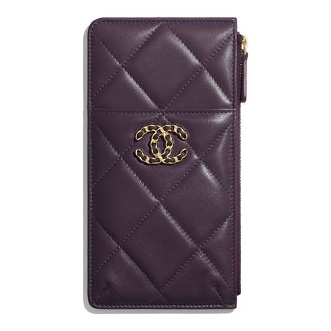 chanel 19 phone holder|chanel small card holder price.